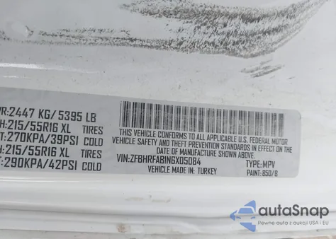 2022 Ram Promaster City Cargo Van z USA, uszkodzony, nr VIN ZFBHRFAB1N6X05084